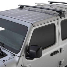 Rhino Rack 2018-2020 Compatible with Jeep Wrangler JL 4dr SUV Hard Top Vortex RCL Black 2 Bar Backbone Roof Rack JB0894