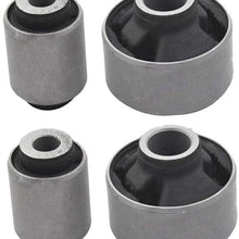 zhuzhu 4Pcs Car Front Lower Control Arm Bushing Fit for Subaru XV Impreza 20204-AG011 20204AJ000 (Color : Black and Silver)