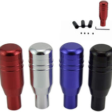 Aluminum Alloy Gear Shift Knob for Universal Automatic Cars,Ford Toyota Honda Jeep (Black)