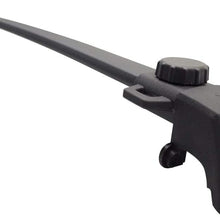 Cross Bar Compatible With 2011-2016 Jeep Compass, Factory Style Roof Rack Crossbar Black ABS Aluminum by IKON MOTORSPORTS, 2012 2013 2014 2015