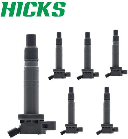 HICKS UF495 Ignition Coil Pack for 4Runner Camry Fj Cruiser Solara Tundra Tacoma 2.4L 2.7L 4.0L V6 5C1419 C1426 IC575,6Pcs