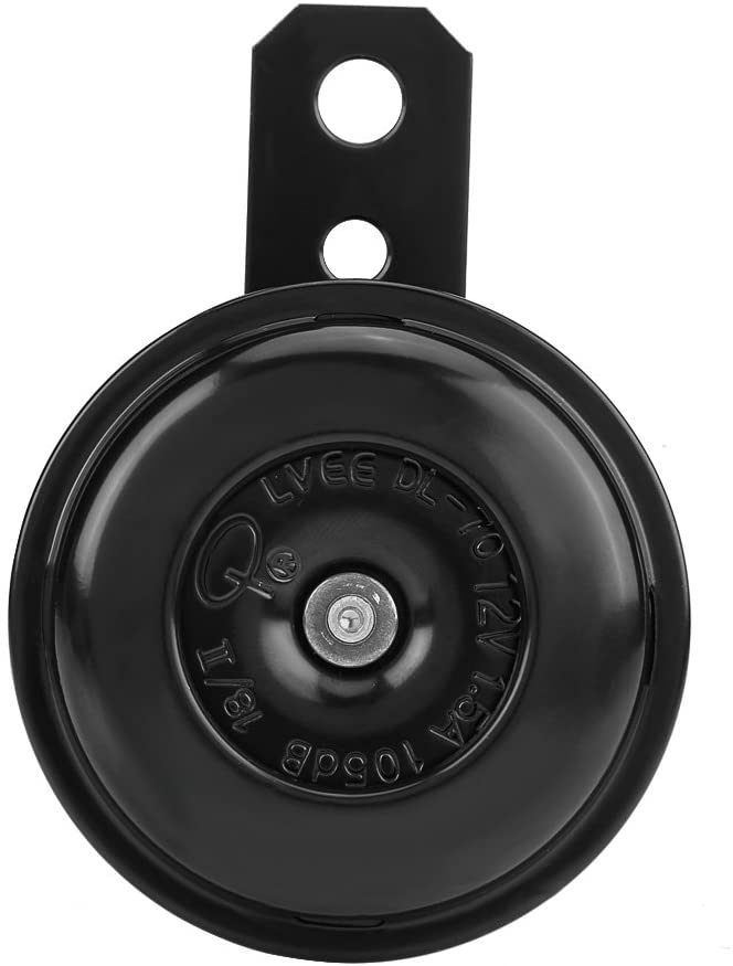 iFCOW Motorcycle Horn Motorcycle Universal Waterproof Electric Horn Round Loud Speaker for Scooter Moped Dirt Bike