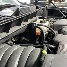 WIWIGI 750ML Oil Catch Can Kit Universal Large Polish Baffled Reservoir Tank Breather Filter with Drain Valve 2 Ports Aluminum Black