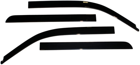 Auto Ventshade 894011 Low Profile Dark Smoke Ventvisor Side Window Deflector, 4-Piece Set for 2009-2014 Ford F-150 SuperCrew | Also fits 2011-2014 Raptor SuperCrew