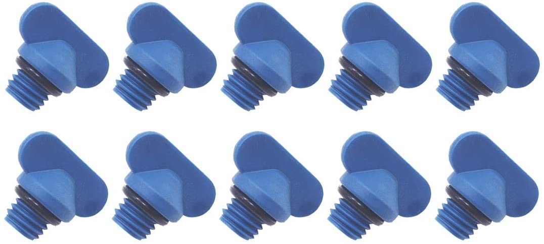 10 Pcs Manifold Engine Block Drain Plug 22-806608A02 22-806608A1 22-8M0119211 Replacement for Mercruiser
