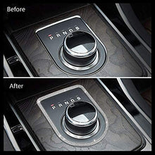 MAXDOOL Crystal Rhinestone Car Bling Accessories Gear Shift Knob Cover Decoration Trim Sticker for Jaguar XF XE XJ F-Pace (Silver)