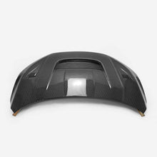 QQJK Suitable for Honda Civic Type-R Civic FC/FK8 Honeycomb Carbon Fiber Modified Hood Hood Car Hood Scoop Sport Racing Air Flow Intake Turbo Bonnet Hood Vent Grille Cover