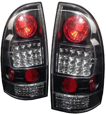 Spyder 5007919 Toyota Tacoma 05-15 LED Tail Lights (not compatible with factory equipped led tail lights) - Signal-3157(Not Included) ; Parking-LED ; Reverse-921(Not Included) - Black