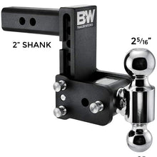 B&W Tow & Stow - Fits 2" Receiver, Dual Ball (2" x 2-5/16"), 5" Drop, 10,000 GTW