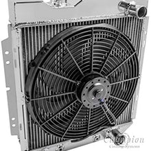 3 Row Aluminum Replacement Radiator & 16" Fan for 1960-65 Falcon,1964-66 Mustang,1960-65 Ranchero, 1960-65 Comet. Engines:See Full Description.Radiator by Champion . Part#259