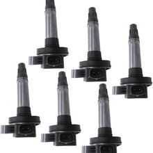 GERMBAN UF553 Set of 6pcs Ignition Coils Fits for Ford Edge Flex Fusion Mustang Taurus for Lincoln MKS MKT MKK MKZ for Mazda 6 CX-9 for Mercury Sable 3.5L 3.7L 7T4Z-12029-E