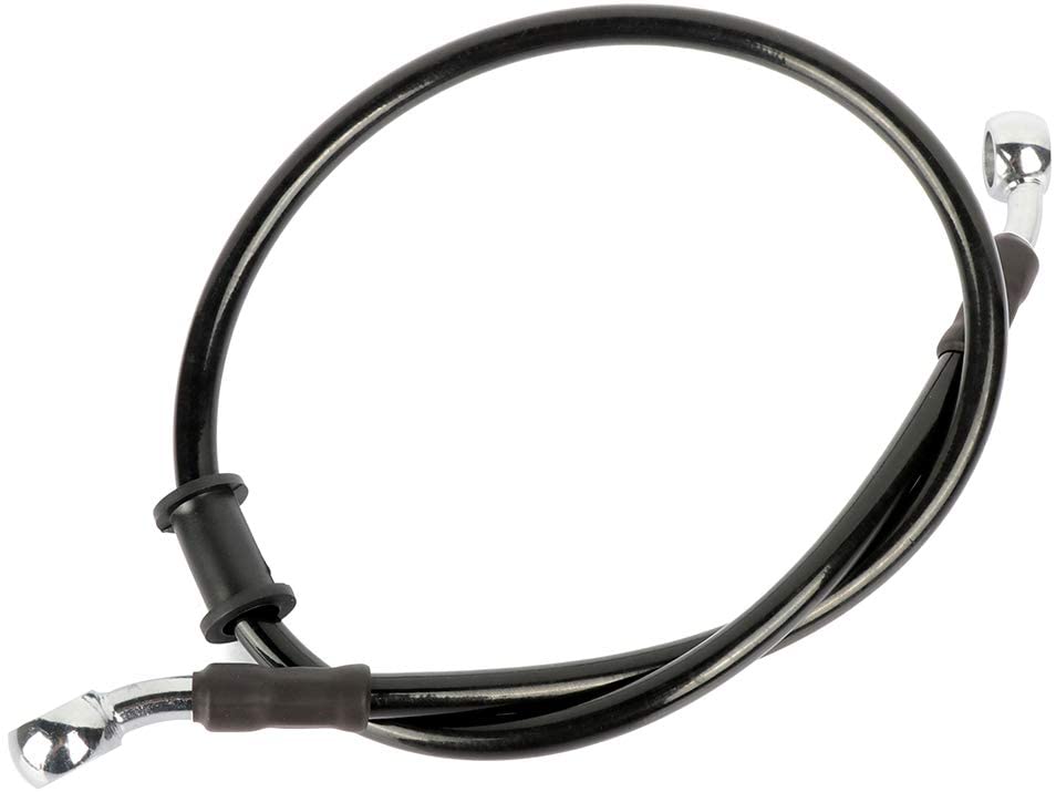 ZENITHKE black Motorcycle Braided Steel Brake Clutch Oil Hoses Line Pipe (Oil Hose Length 60CM)