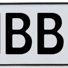 Vintage Parts 683694 Vintage Parts 683694 Lubben White Stamped Aluminum Street Sign Mancave Wall Art, 1 Pack