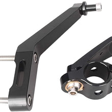 Mallofusa Motorcycle Stabilizer Steering Damper Bracket Mount Holder Kit Compatible for Honda CBR954RR 2002 2003 Silver