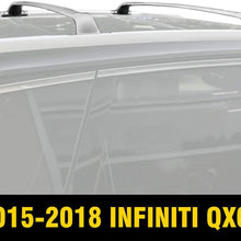 Yeeoy Cross Bars Roof Rack Silver Cargo Bar Replacement for 2015-2018 Infiniti JX35 QX60 Roof Rail Luggage Rack Adjustable