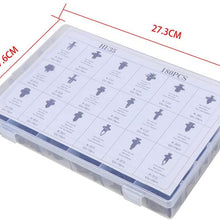 FEIPARTS 180Pcs Bumper Retainer Clips Car Fasteners Push Type Retainer Kits fit for Most Vehicles
