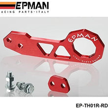 EPMAN Billet Aluminium Rear Tow Hook Universalcar Such As For Skyline 200SX R33 S13 S14 (Red)