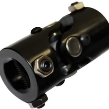 DEMOTOR PERFORMANCE 3/4" - 36 Spline to 3/4" DD Universal Black Steel U-Joint