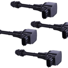 Motorhot Pack of 4 Ignition Coil on Plug fit for 02-06 Nissan Altima Sentra X-Trail 2.5L L4 Compatible with UF350 UF-350 C1398