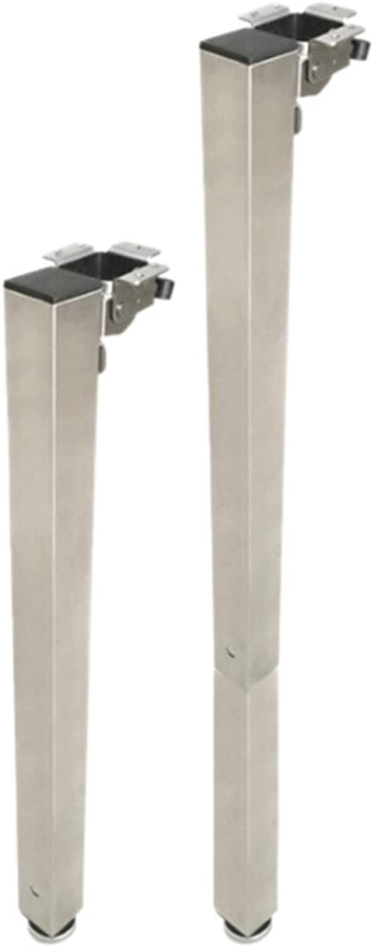 DAXINYANG Colorful Linght 1PCS Camper Telescopic Table Leg Folding Adjustable Height for Caravan Campervan Motorhome RV Folding Table Mount (Color : Silver) (Silver)