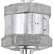 Amrxuts 6mm 1/4" Fuel Non Return One Way Check Valve Petrol Diesel Fuel Oil Water Aluminium Alloy