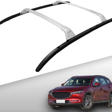 4 PC All Black Roof Rail Rack + Cross Bar for Mazda CX-5 2017 2018 2019 2020 2021 Luggage Baggage