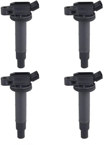 JDMON Compatible with Ignition Coils Toyota Lexus Scion Camry RAV4 Solara Matrix Highlander HS250h TC 2.0L 2.4L L4 2001-2012 90919-02244 UF333 Pack of 4