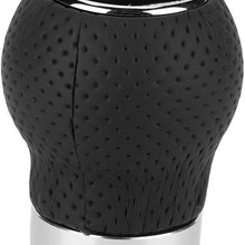 Shift Knob, Car 5 Speed 6 Speed Universal Round Leather Gear Shift Head Manual Transmission Gear Shift Knob Car Shift Knob Lever Shifter(6 Speed)