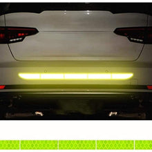 TRUE LINE Automotive Reflective Rear Trunk Fender Back Warning Molding Trim Sticker Safety Markers (Yellow)