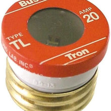 Cooper Bussmann Tl-20pk4 Tl Style Delay Loaded 20 Amp Base Plug Fuse (4 Pack)