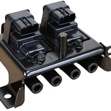 AIP Electronics Premium Ignition Coil Pack Compatible Replacement For 1999-2000 Mazda Miata 1.8L DOHC UF343 CLS1412 E752 Oem Fit C343