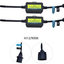 AnyCar Led Headlight Decoder H13 9008 Canbus Resistor Anti-flicker Harness Headlight Bulb Decoder for 2016 Jeep Renegade (2016Jeep Renegade)