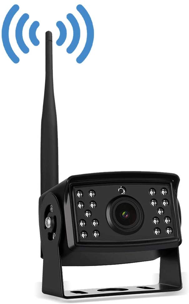 Wireless Backup Camera Add-on for AHD Wireless DVR System, 12v-24v Waterproof Night Vision Extra Reversing Camera for Digital Wireless Backup System, Transmission Distance up to 500M for Truck Bus