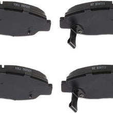 HUBDEPOT Slotted Ceramic Brake Pads Front 4pcs fit for 1997-1999 Acura CL 1997-2005 Acura EL 1990-2002 Honda Accord 1996-2011 Honda Civic 2010-2014 Honda Insight