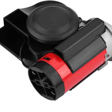 Kuuleyn Vehicle Dual Air Horn, 12V 139DB Loud Electronic Snail Horn Ultra Compact Dual Air Horn Fit For Scooter/Moped ATV Yacht Boat Go-Kart Dirt Bike Pocket Bike Motorcycle