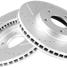 INEEDUP Brake Disc Rotors Front fit for 2003-2004 for Infiniti M45,2002-2006 for Infiniti Q45,2004-2009 2011-2017 for Nissan Quest