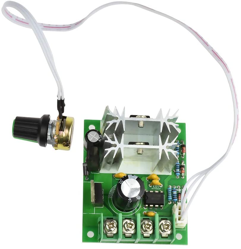 ICQUANZX DC Motor Pump Speed Controller Upgraded With Power Reverse Connection Protection, Has Complete Protection From Overvoltage, 20A to Quickly Fuse The Ceramic Fuse Suitable for 6V12V24V30V Moto