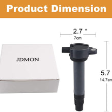 JDMON Compatible with Ignition Coils Pack Chrysler Dodge Jeep 200 Sebring Avenger Caliber Journey Compass Patriot 2007-2017 Replace for 4606824AB UF557 C1587 1.8L 2.2L 2.4L set of 4