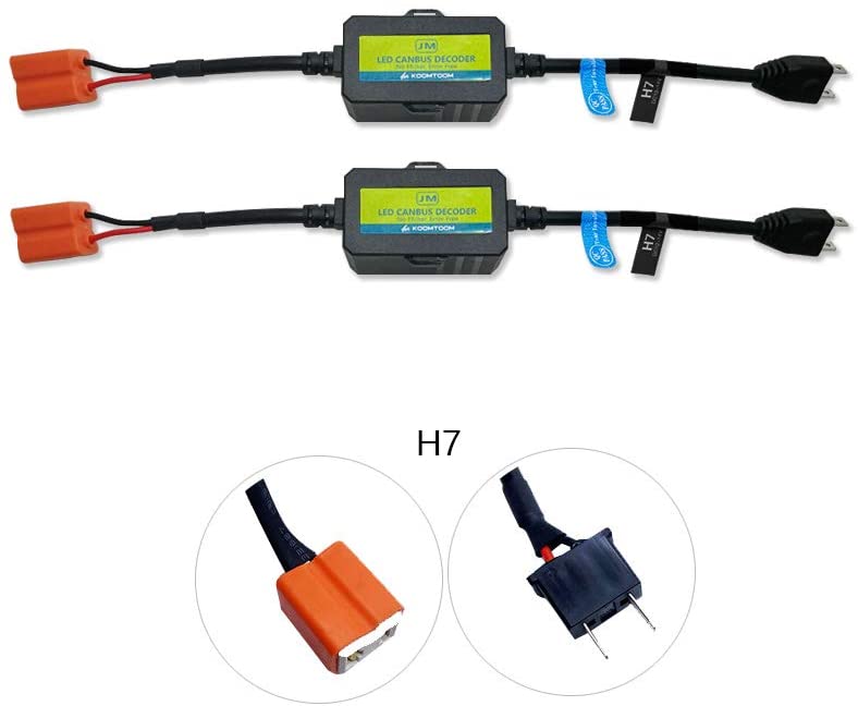 AnyCar Led Headlight Decoder H7 Canbus Resistor Anti-flicker Harness Headlight Bulb Decoder for 2017 GLC300