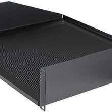 R1194 Rack Shelf Black Steel (3U, Non-Vented)