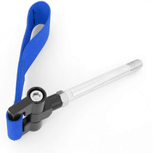 NRG Innovations TOW-122BL Front/Rear Bumper 2.25 Inches Wide Nylon Towing Hook Belt Strap + LED Keychain Flashlight