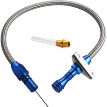 TASAN RACING Flexible Stainless 350 Transmission Dipstick TH350 Tranny SBC BBC Trans for Chevy for GM Blue