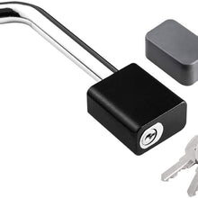 CZC AUTO Trailer Hitch Receiver Lock, Padlock Style and Swivel Head,Dia 5/8 Inch Bent Pin for Class III IV 2 2-1/2 Inch Receiver, Fits Bike Rack Tray Ball Mount for Towing Trailer Truck Car Boat RV