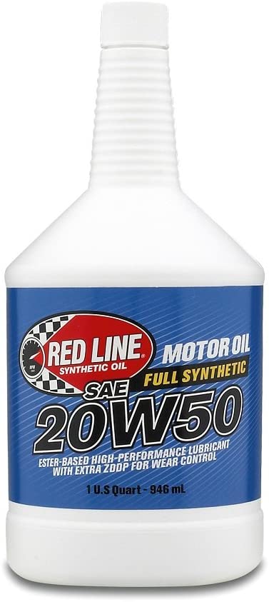Red Line 20w50 Motor Oil - Quart (Case 12 Bottles)