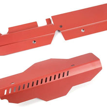 NEW Aluminum Radiator Shroud & Pulley/Belt Cover Combo for Subaru WRX & STi Red 2008-2012 2009 2010 2011