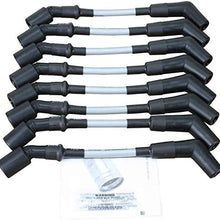 Dragon Fire Performance SILVER 500 Ohm per/ft. Street Series High Performance Spark Plug Wire Set For 1999-2017 Chevrolet GM Chevy LS LSX LS1 LS2 LS3 LS6 LS7 W/Round or Square Coils OEM Fit PWLS-DF-