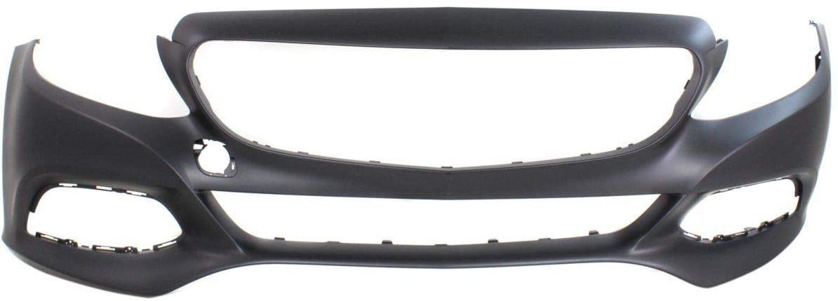 Front Bumper Cover For 2015-2018 Mercedes Benz C300 Primed Plastic