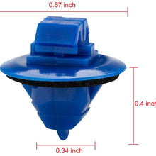 30pcs Fender Flare Clips Fit for Toyota 4Runner Tacoma RAV4 FJ Cruiser - Exterior Door Trim Panel Rear Plastic Rocker Panels Fasteners Retainer Kit Replaces # 75495-35010 75397-35010