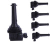 Motorhot Pack of 5 Ignition Spark Coil Coils fit for Volvo C70 S60 S70 S80 V70 XC70 XC90 L5 L6 Compatible with C1258 UF341 UF341T
