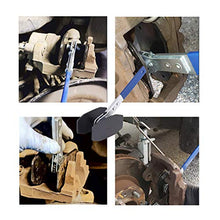 HauSun Brake Caliper Press Tool - 360 Degree Car Adjustable Ratchet Piston Spreader Tools Set for Single Twin Quad Piston Disc Brake Repair Replacement